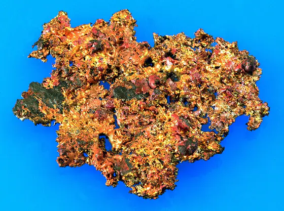 Ten-centimeter native copper specimen from near Bisbee, Arizona