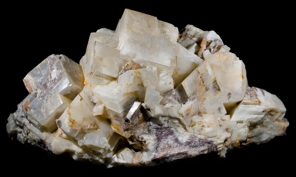Pale dolomite crystals from Azcárate Quarry in Eugui, Navarre, Spain