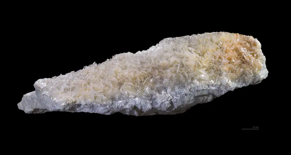 Pale talc crystals from the Trimouns Talc Mine near Luzenac, France